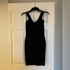 Dressy fitted black dress